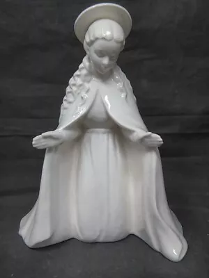 Vintage Goebel White Nativity Virgin Mary 1951~ 6.5  Tall Madonna Glazed • $29.95