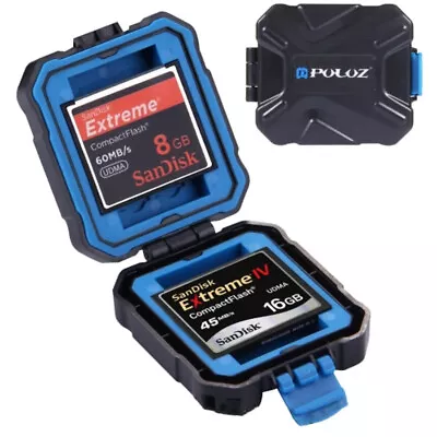 2 X 9 In 1 Memory Card Case Hard Holder With Strap For 2XQD + 2CF + 2TF + 3SD • $22.99