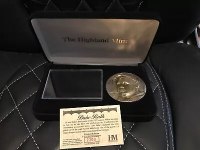 Highland Mint New York Yankees Babe Ruth Silver-plated Coin/ Lenticular Card • $89.99