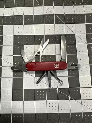 Victorinox Super Tinker Swiss Army Pocket Knife Red 91MM 4199 • $25