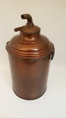 Vintage Solid Copper Boiler Still Threaded Fittings Amazing Condition! 19.5  • $289.95