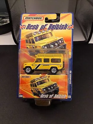 Rare 2007 Matchbox Superfast # 08 YELLOW LAND ROVER DEFENDER 110 Best Of British • $40