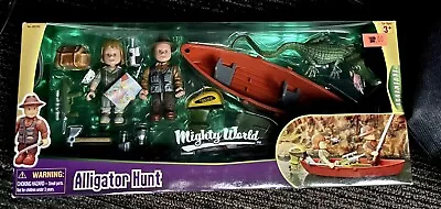 Mighty World Adventure Alligator Hunt Play Set. Action Figures. Animal. Lot • $22