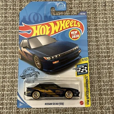 1 2020 Hot Wheels HW Speed Graphics Blue Nissan Silvia [S13] • $2.97