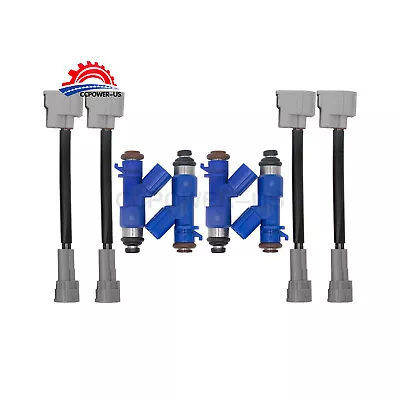 4x New 410cc Fuel Injectors W/Plug & Play Adapters For Acura RDX 16450-RWC-A01 • $43.98