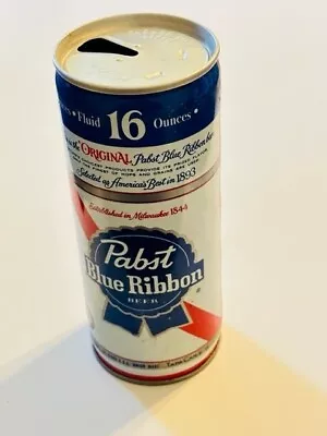 Beer Can - Pabst Blue Ribbon 16 OZ ( Top Open Steel ) • $8