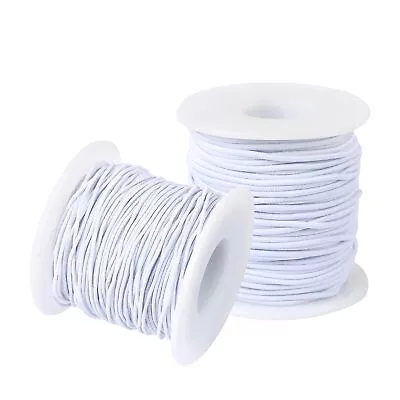 2 Rolls 0.8Mm/1.5Mm Elastic String Cord Elastic Thread Beading String Cord For • $12.99