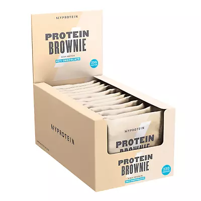 Myprotein Protein Brownie 12 X 75g - White Chocolate • £10.99