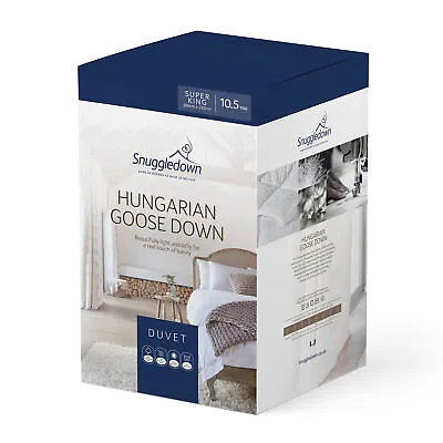 Snuggledown Hungarian Goose Down 10.5 Tog All Year Round Duvet Super King • £264.90