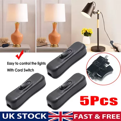 5x Lamp Rocker 2A 12V 250V In Line Switch Light Battery Wire Camping Inline 4x4 • £4.59