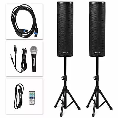 Sonart 2000W Set Of 2 Bi-Amplified Speakers PA System With 3-Channel • $239.99