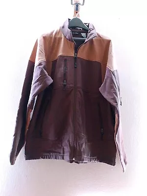 SNOZU XL Jacket Brown Full Front Zip Long Sleeve Coat Camel Color Trim • $20