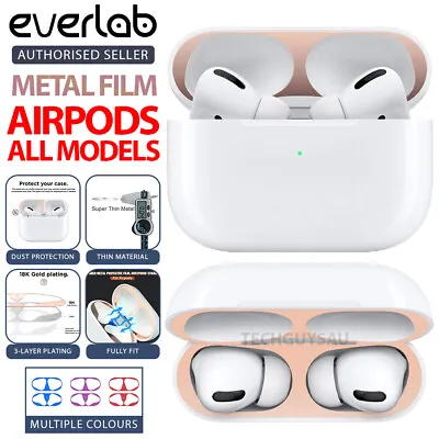$4.89 • Buy Iron Shavings Metal Film Sticker Dust Guard Protective Cover AirPods 1/2/3 PRO