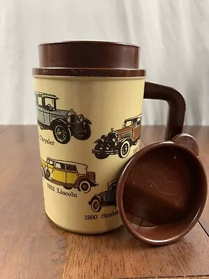 VTG Cars Chevy Ford Mercedes Packard Studebaker Insulated 22oz Travel Mug Cup • $20