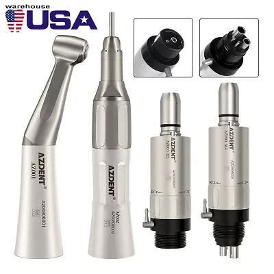 USA AZDENT Dental Slow Low Speed Handpiece Contra Angle Straight/Air Motor 2/4H • $20.23