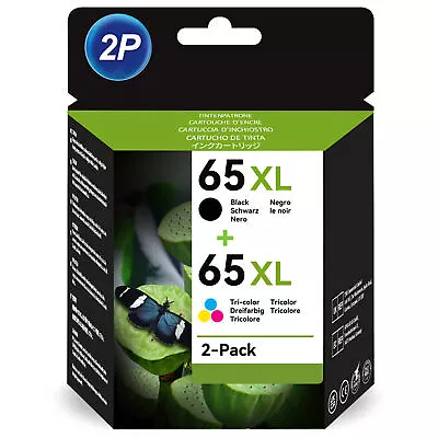 2PK For HP 65XL Ink Cartridge Combo Deskjet 2622 2652 2655 3722 ENVY 5055 5052 • $23.85