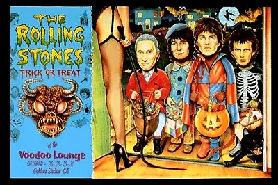 $19.99 • Buy Rolling Stones ULTRA RARE Halloween Night Voodoo Lounge Concert Poster