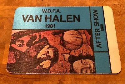 Van Halen Backstage Pass - Authentic - 1981 Fair Warning Tour W.D.F.A  • £28.94