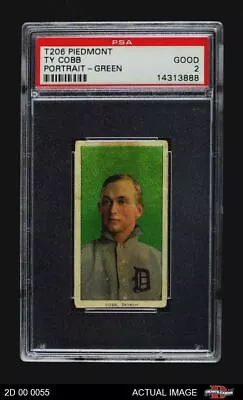 1909 T206 Ty Cobb Green Tigers HOF RARE VARIATION PSA 2 - GOOD • $9340