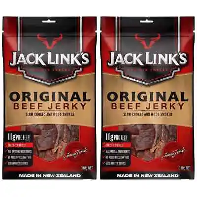 2x 310g Jack Link's Original Beef Jerky Made In New Zealand JUMBO Pack • $47.99