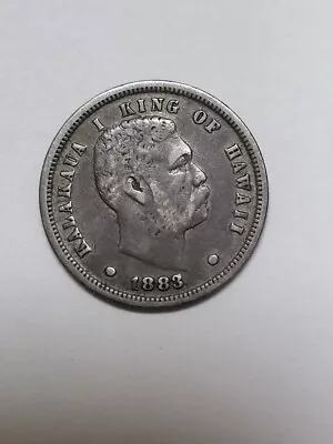 1883 Hawaii Silver Dime Coin PROBLEM FREE !!! • $84.95