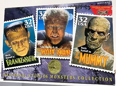 1997 USPS Universal Studios Monsters Collection 3 PACK 12  FIGURE SET Vintage  • $179.99