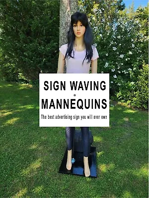 Sign Waving Mannequin Advertising Sign Spinner Display Battery Operated! • $899.95