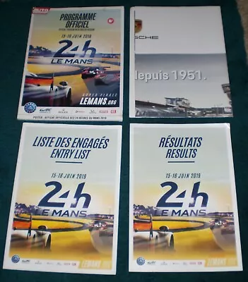 2019 LE MANS Programme + Entry List + Results And Large Porsche 911 Poster • £9.95