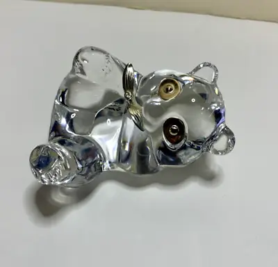 1989 Igor Carl Faberge Art Glass Panda Bear Paperweight Sculpture Made In France • $54.99