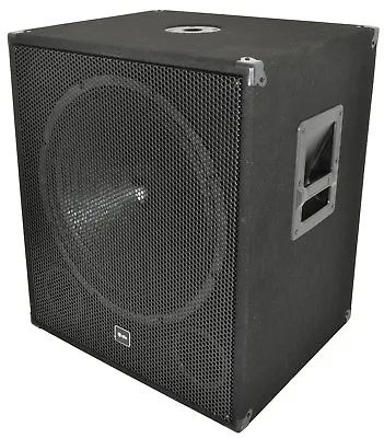 QTX QT18SA 1000W 18  Powered Active PA Dj Disco Sub Subwoofer Bass Bin Speaker • £290