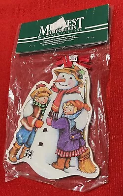 Vintage Midwest Importers Of Cannon Falls Christmas Santa Ornament Decor New! • $24.99