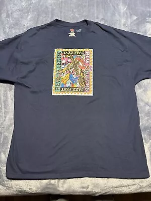 Vintage Hanes 2019 New Orleans Jazz Festival 1995 Mens T Shirt XL USA • $15.99