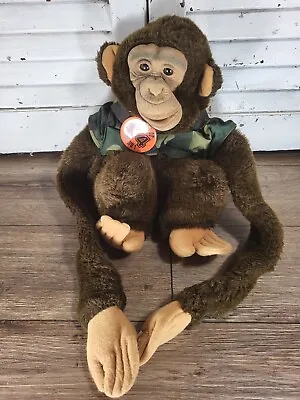 Vintage 1983 Hosung Child's Play Monkey Puppet Stuffed Plush Chimp Long Arms 14  • $24.50