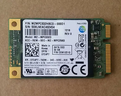 Samsung 32GB MSATA Solid State Drive For Dell XPS L421x L521x And Other Models • $15