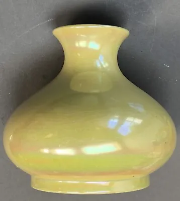 William Moorcroft Pottery Yellow Irridescent  Lustre - Art Deco Vase • $60