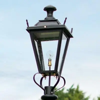 £142 • Buy Black Victorian Dorchester Lantern Or Replacement Lamp Post Top - 70cm