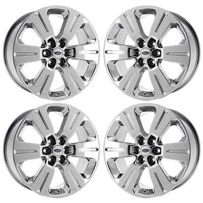 22  Ford F150 Pvd Bright Chrome Wheels-h Rims Factory Oem 10064 Exchange 2015... • $715.50