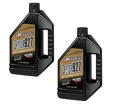 2 Bottles Of Maxima Racing Oils Castor 927 2-Stroke Oil - 64 Oz  2 Stroke 23964  • $84.98