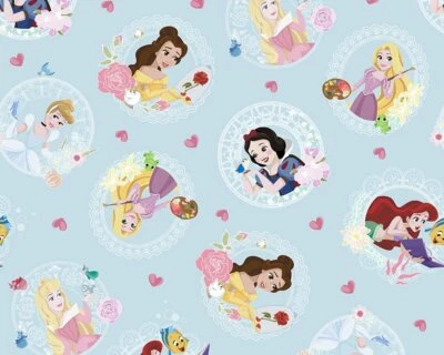 £1.99 • Buy  Disney Princess Lovehearts 100% Cotton Fabric Various Designs