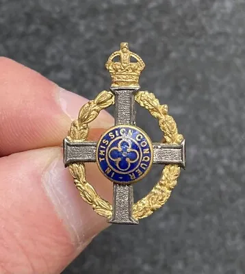 Genuine WW2 Royal Army Chaplains Department Lapel Badge • £75