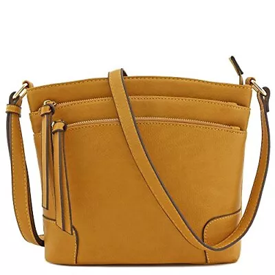 FashionPuzzle Triple Zipper Pocket Medium Crossbody Bag  Assorted Colors  • $35.48