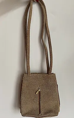 Vintage 80's Valentino Di Paolo Brown Leather Purse Handbag Bag Straps  Italy • $51