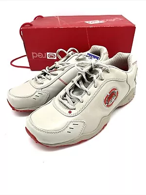 Red By Marc Ecko Shoes 26008 Lace Up Sneakers White Leather Women's Size 8.5   • $65