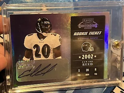 2002 Playoff Contenders Ed Reed Auto /550 *ROOKIE* - Baltimore Ravens • $299.99