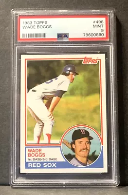 Wade Boggs 1983 Topps Rookie RC #498 ~ PSA 9 • $109.95