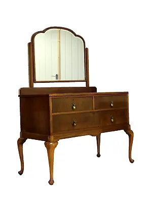 Lovely Early 20th Century Mahogany Dressing Table Raised On Cabriole Legs • $1056.85