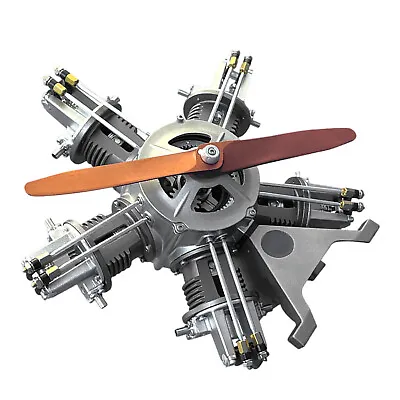 TECHING Five-Cylinder Radial Engine Plane Simulation Metal Machinery ElectricF2A • $334.99