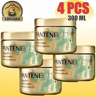 PANTENE Pro-V Bamboo Hair Mask 300 Ml- PACK X 4 Miracle Rescue 10.1 Oz • $59.89