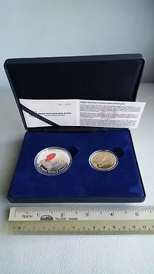 2016 WORLD TEAM TABLE TENNIS CHAMPIONSHIP Proof Silver Nordic Gold Coins 2 P Box • $198
