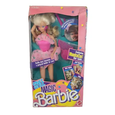 Vintage 1988 Style Magic Barbie Doll # 1283 Wondra Curl New In Box Curling Iron • $69